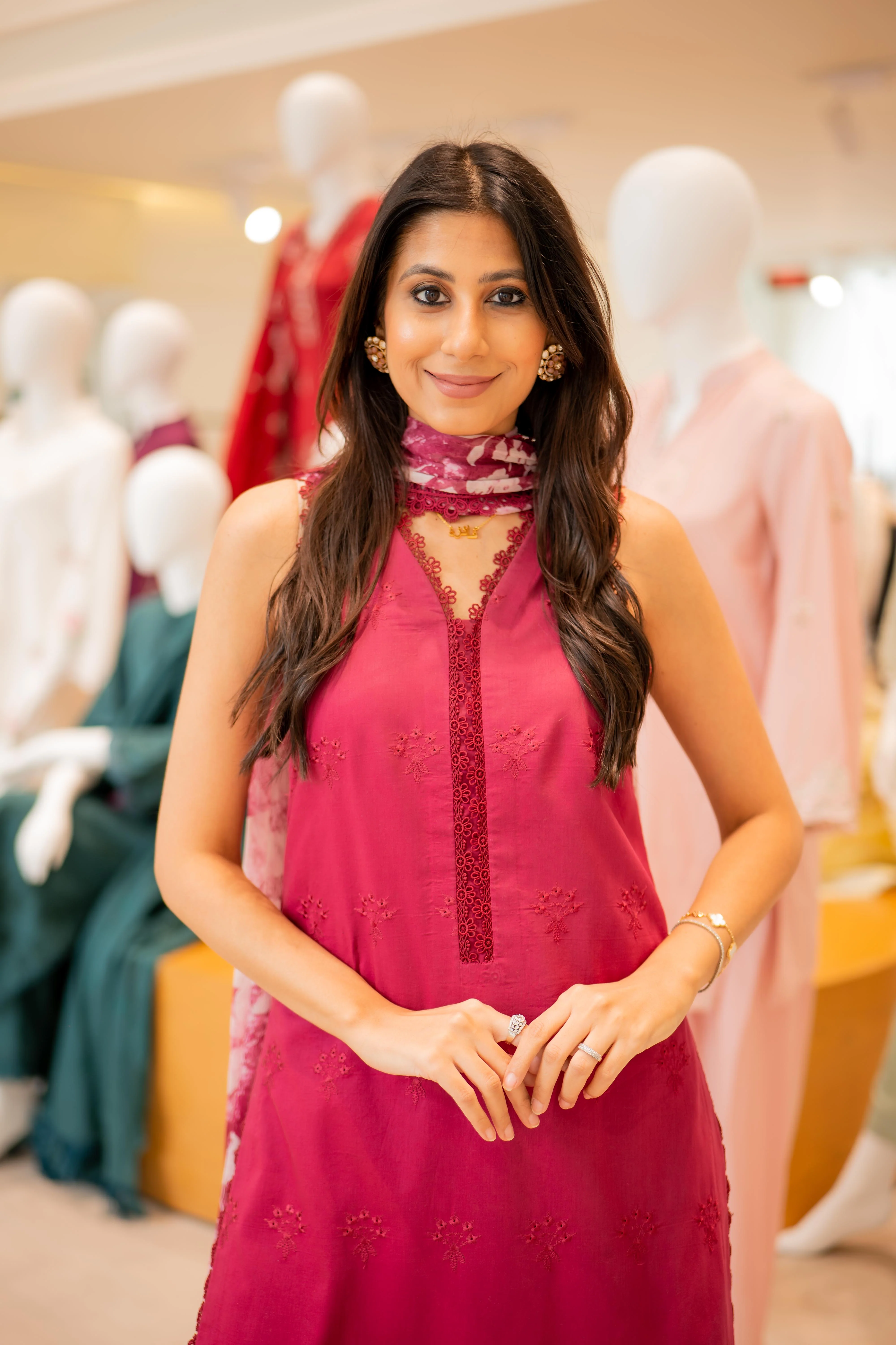 Mulberry Lattice - Luxury Lawn Suit - Image 11
