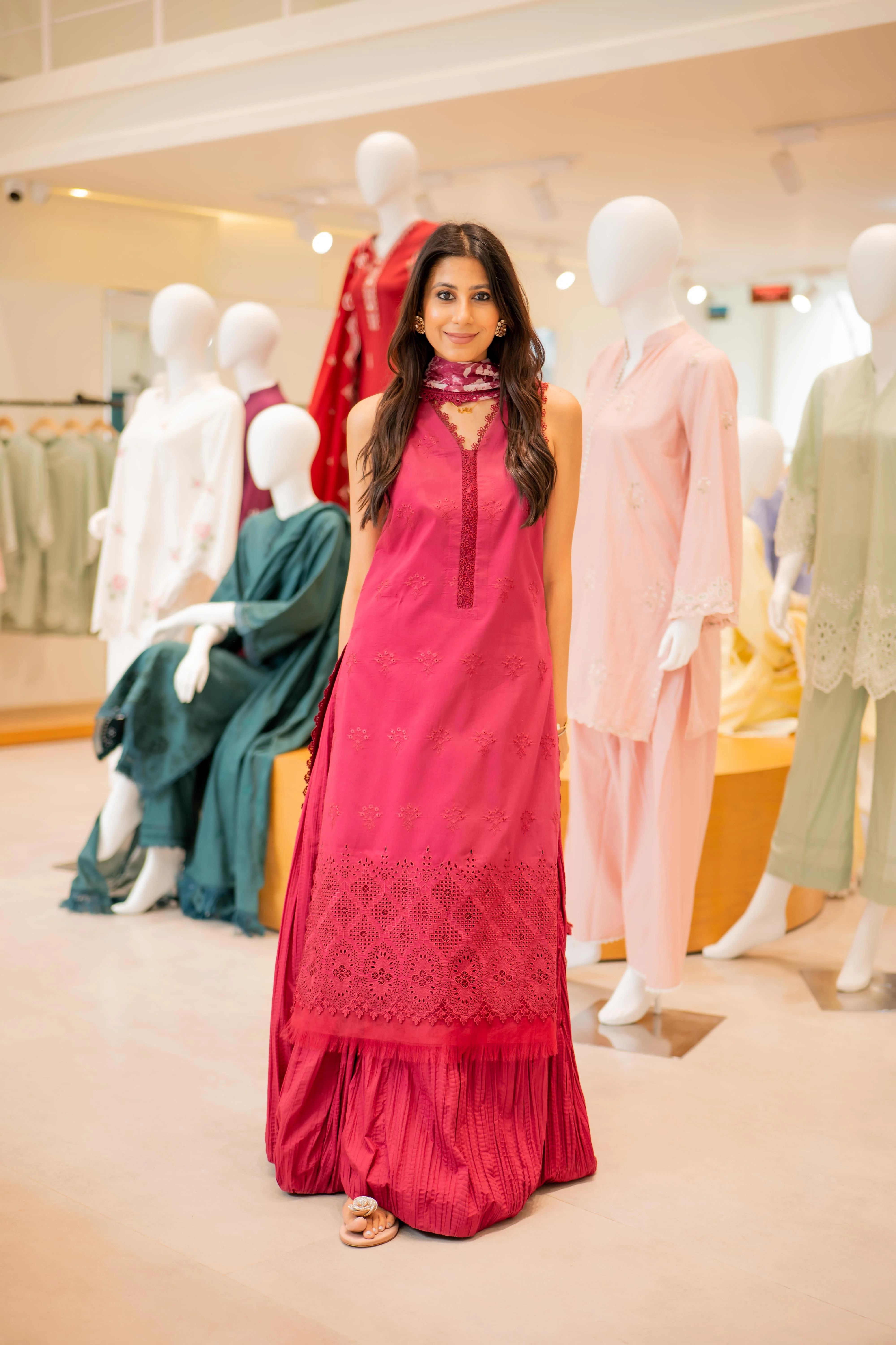 Mulberry Lattice - Luxury Lawn Suit - Image 12