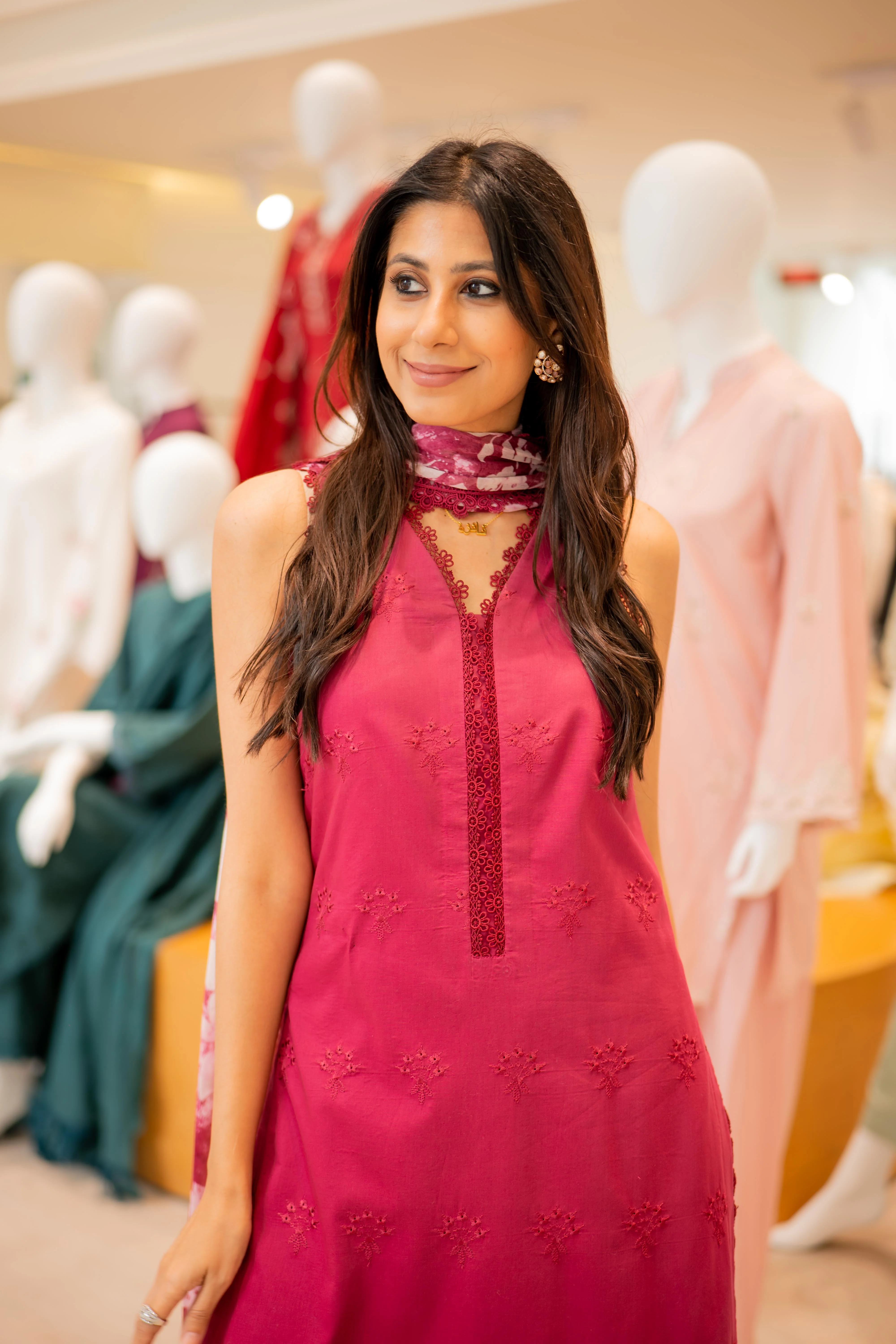 Mulberry Lattice - Luxury Lawn Suit - Image 9