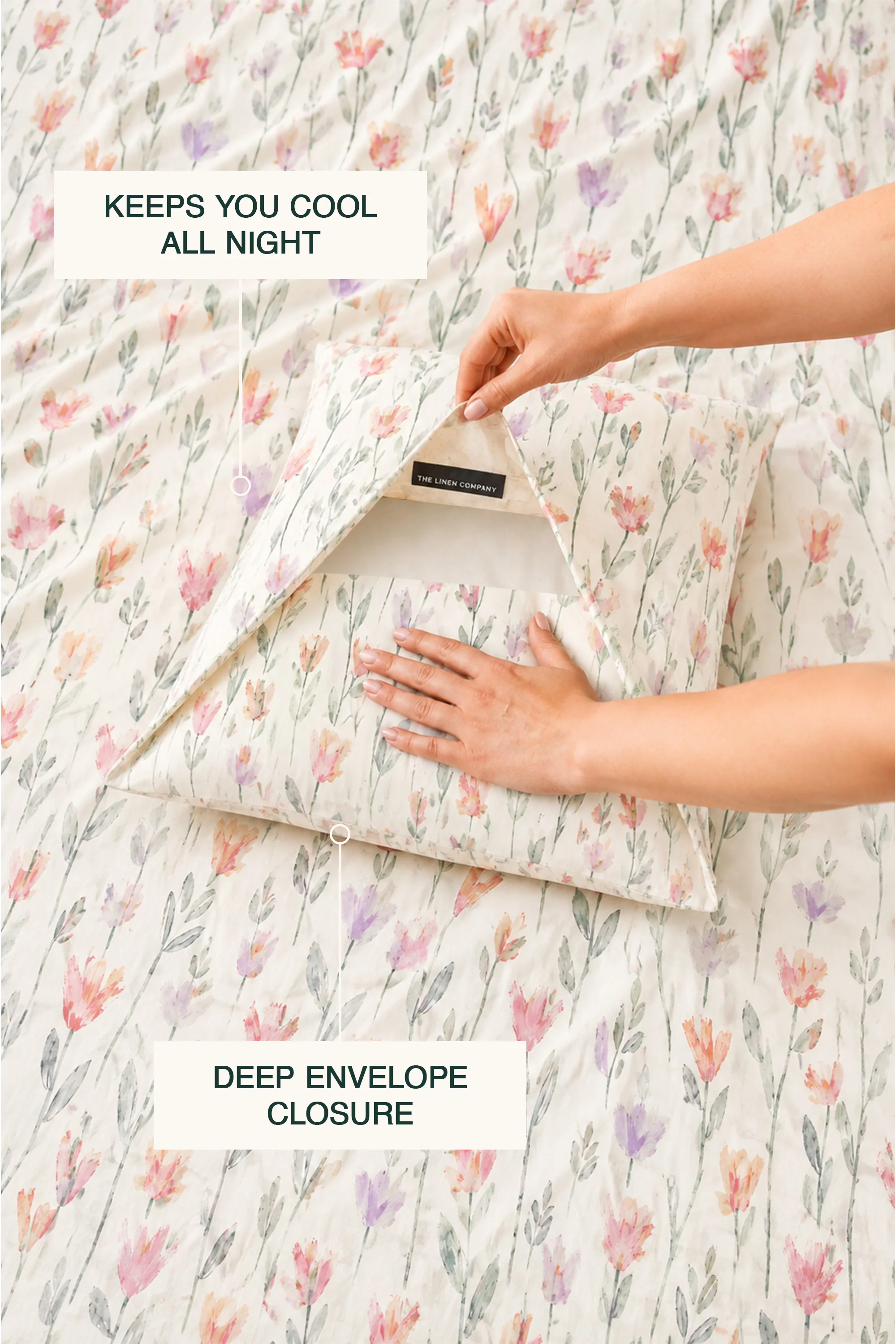 Cadence Percale Duvet Cover set - Image 3