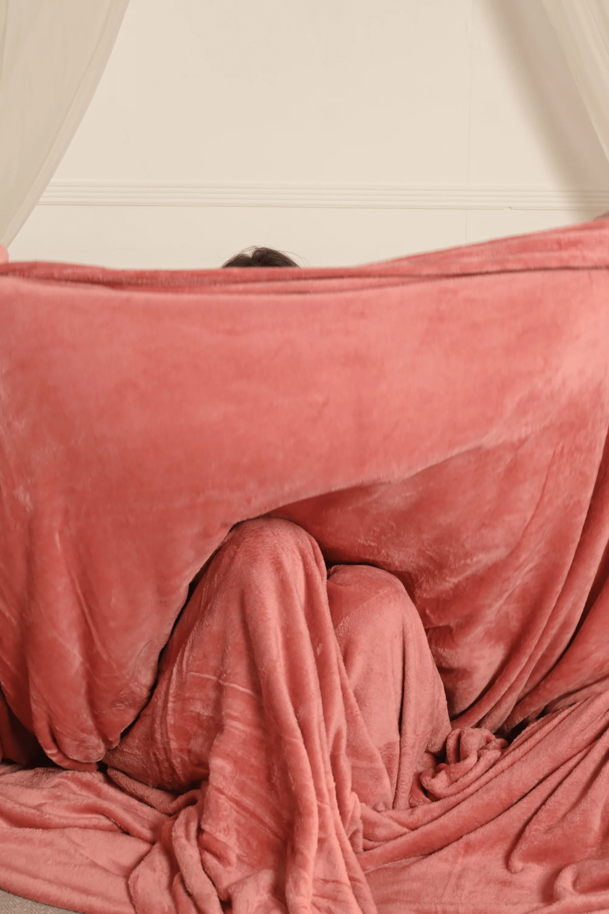 Dusty Rose Plush Blanket - Image 3