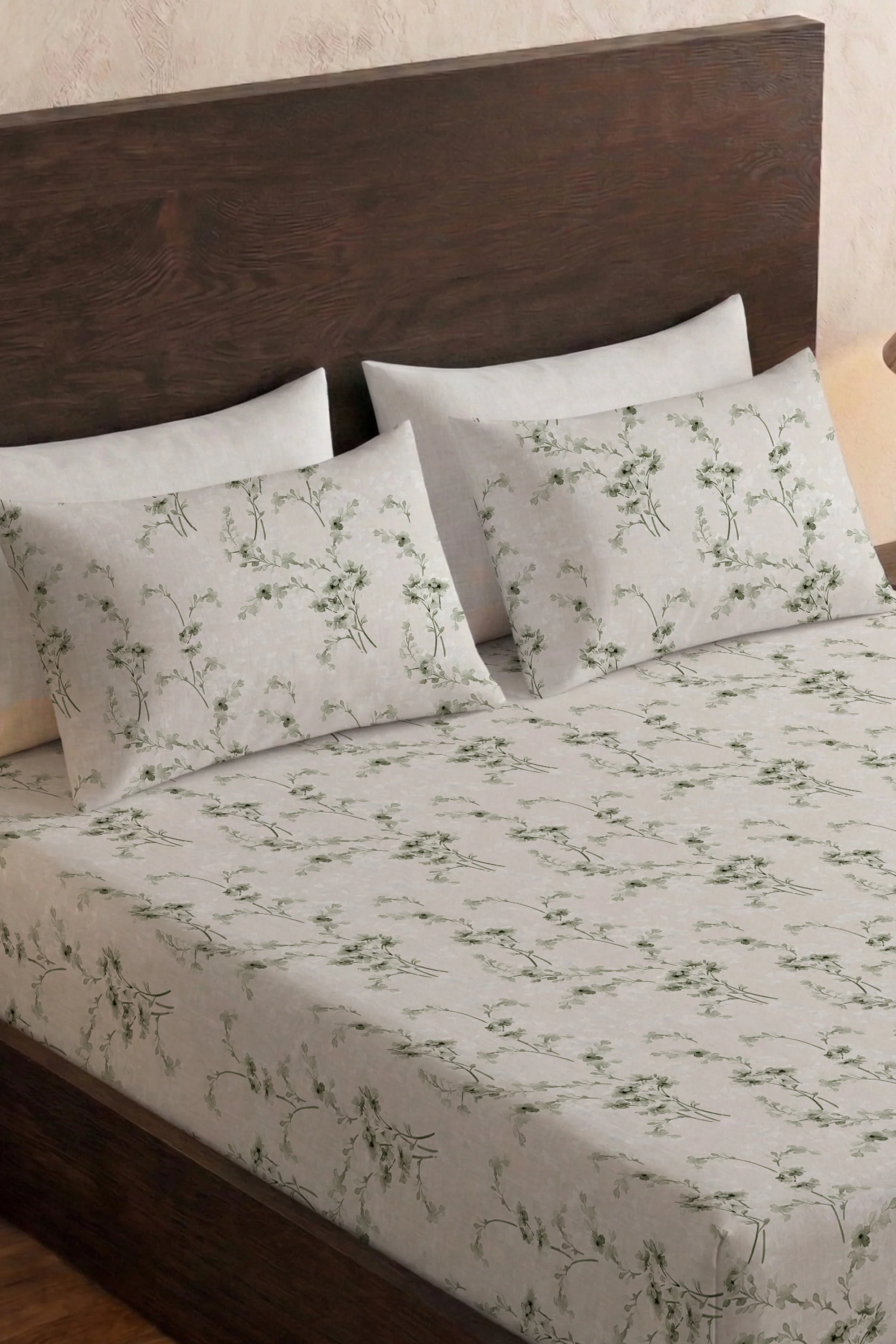 Emerald Oasis Percale Bed Sheet Set - Image 8