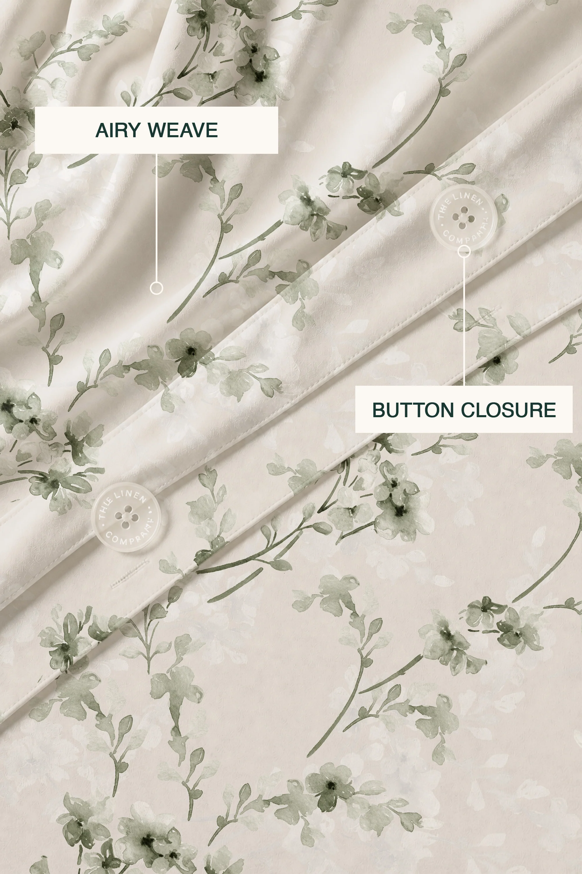 Emerald Oasis Percale Duvet Cover set - Image 3