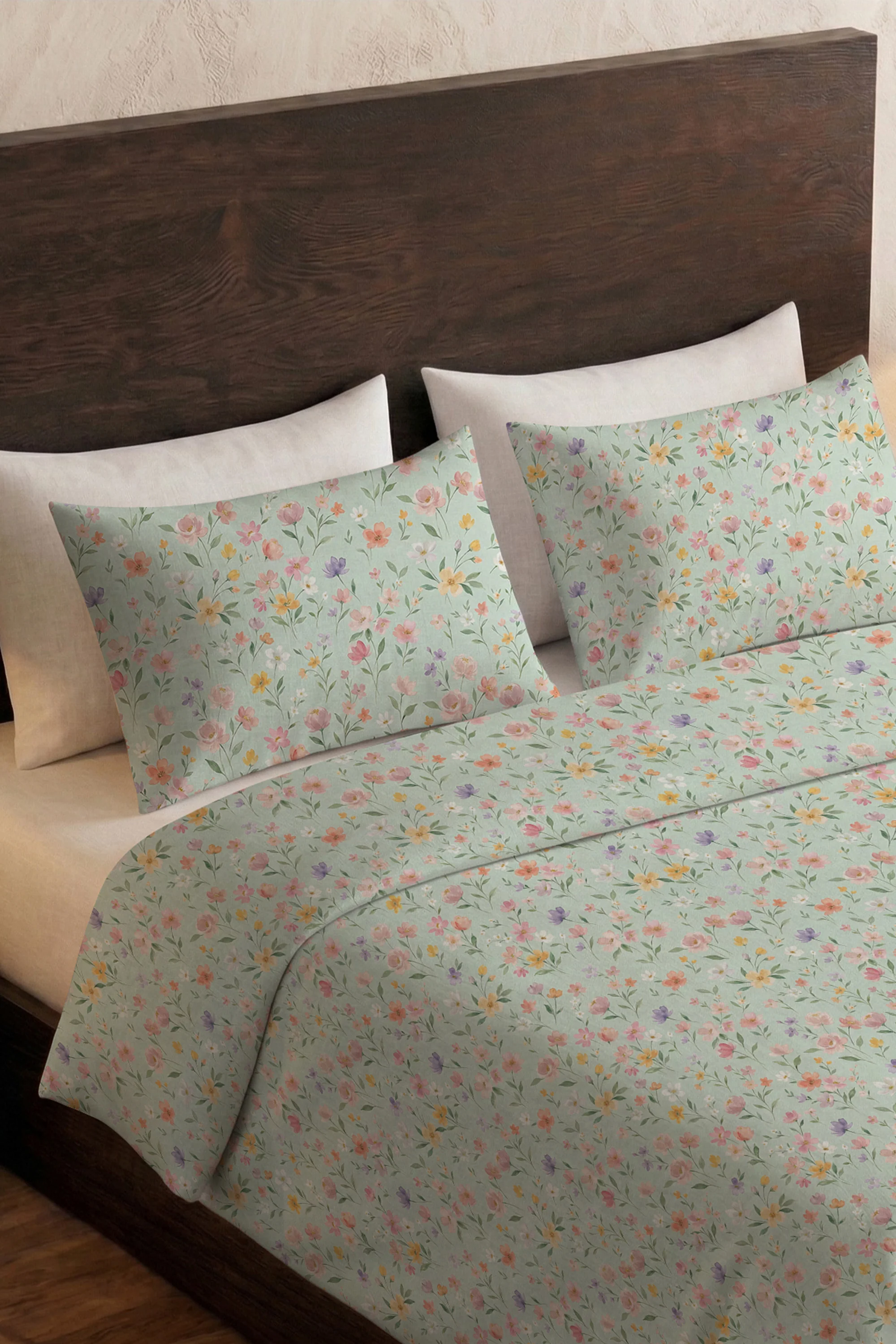 Floral Cipher Percale Duvet Cover set - Image 5