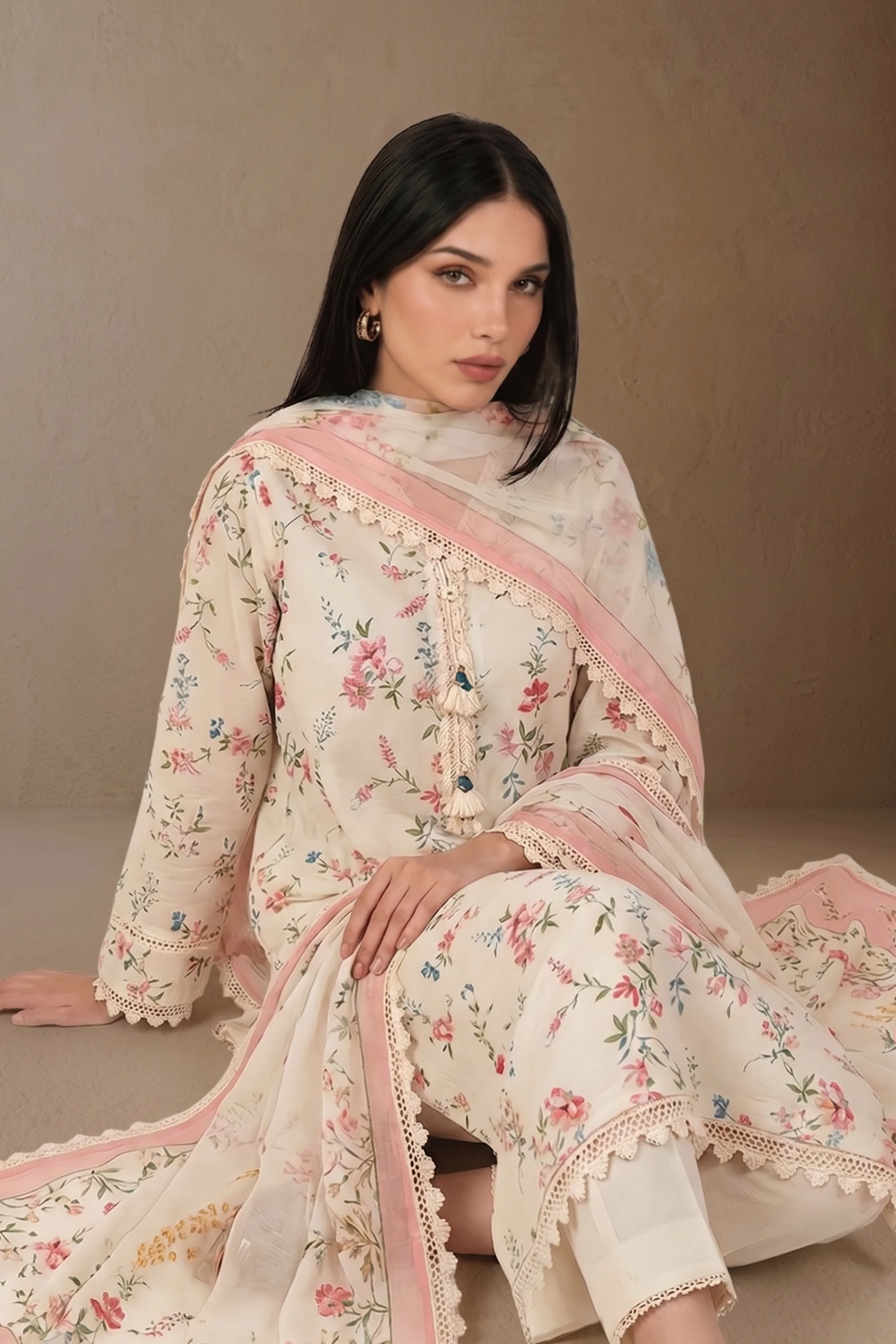 Jardin - Printed Lawn Suit - Image 6