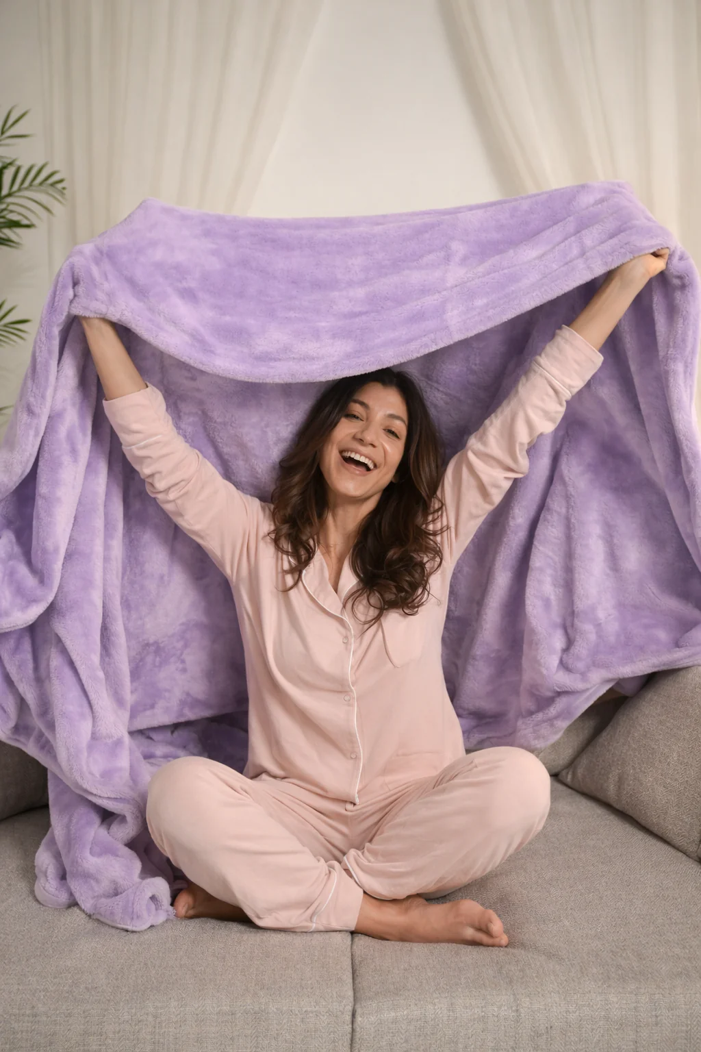 Lavender Plush Blanket - Image 4