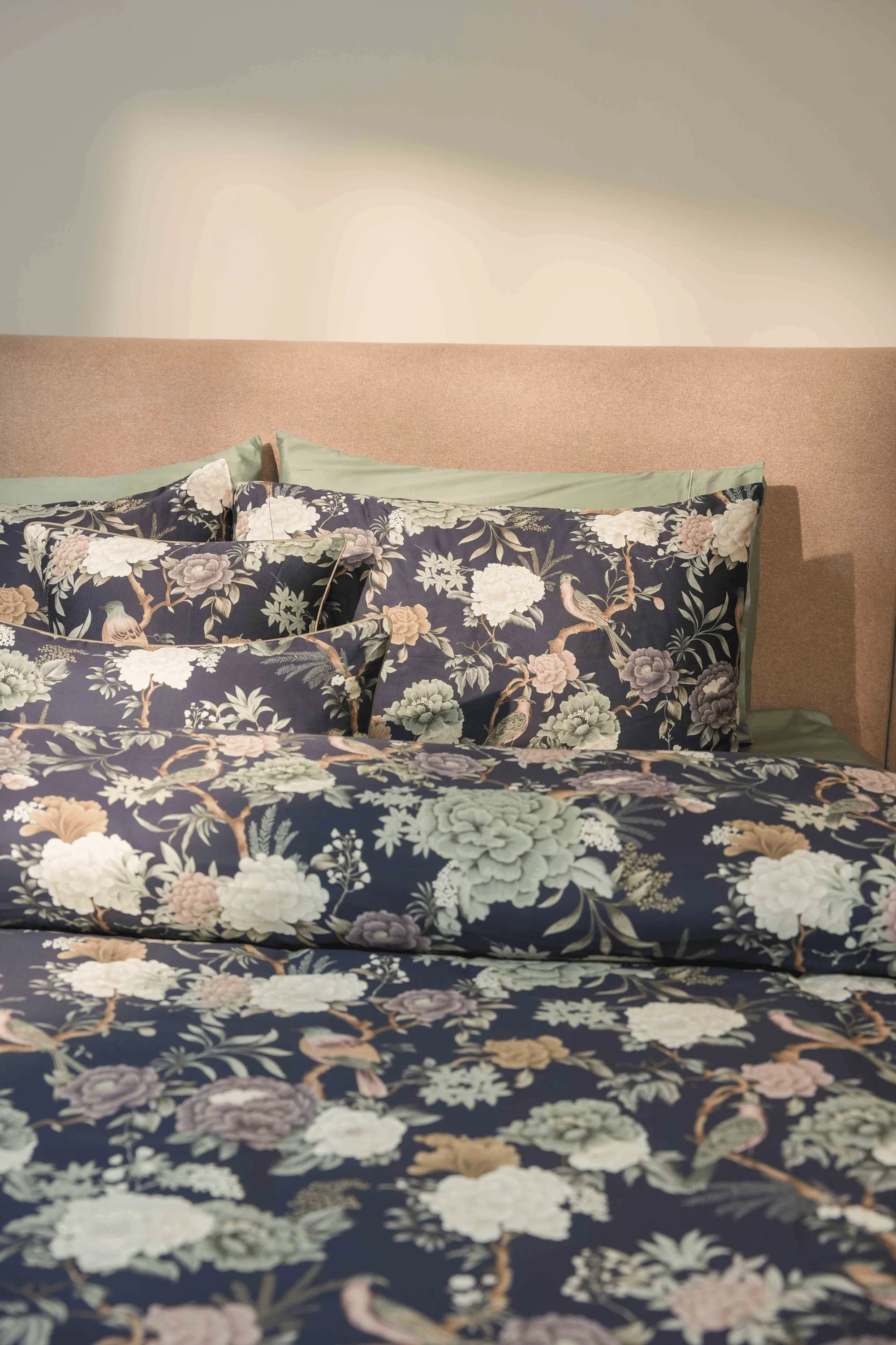 Moonflower Sateen Duvet Cover Set-Luxe T200 - Image 10