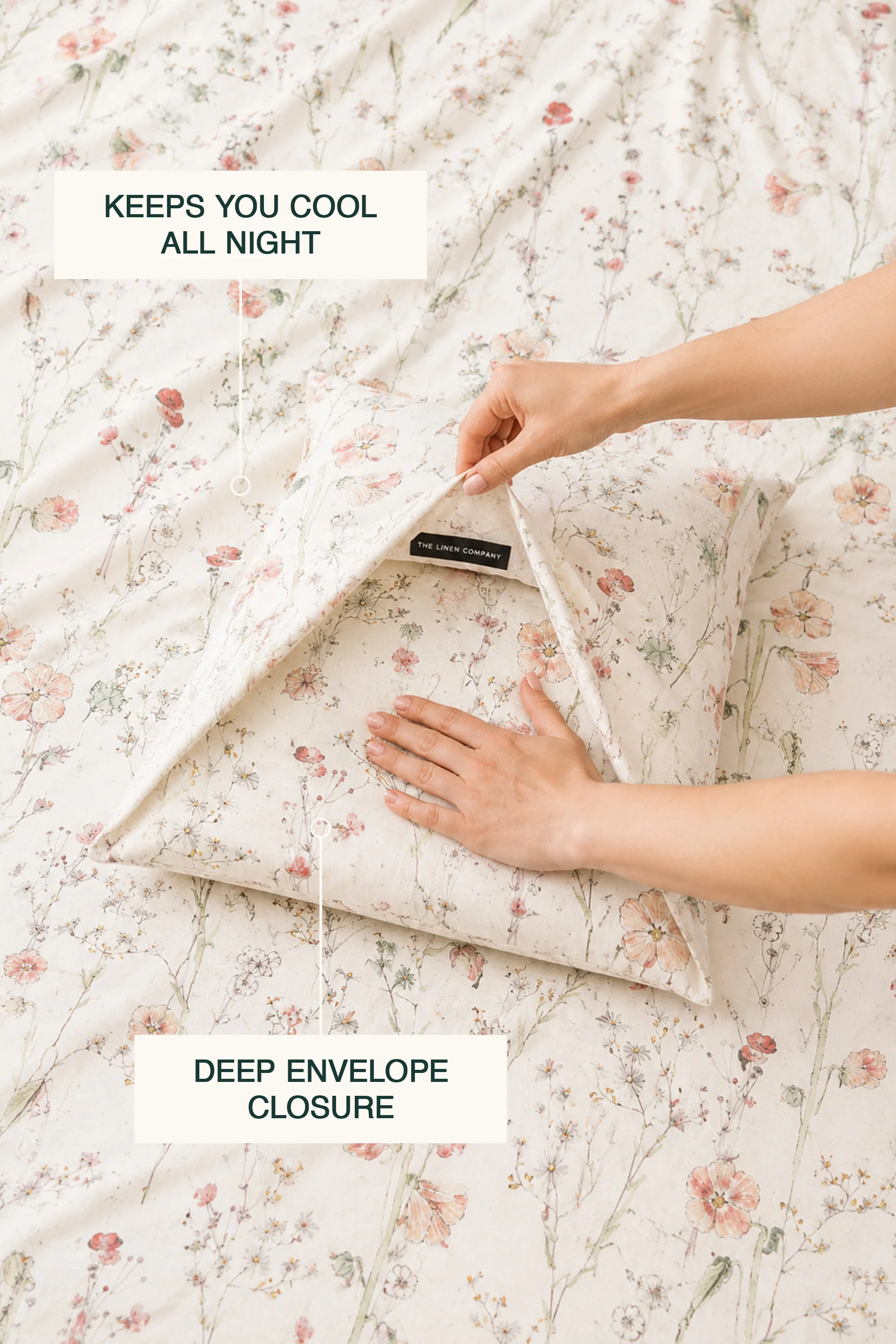 Oshibana Percale Bed Sheet Set - Image 3