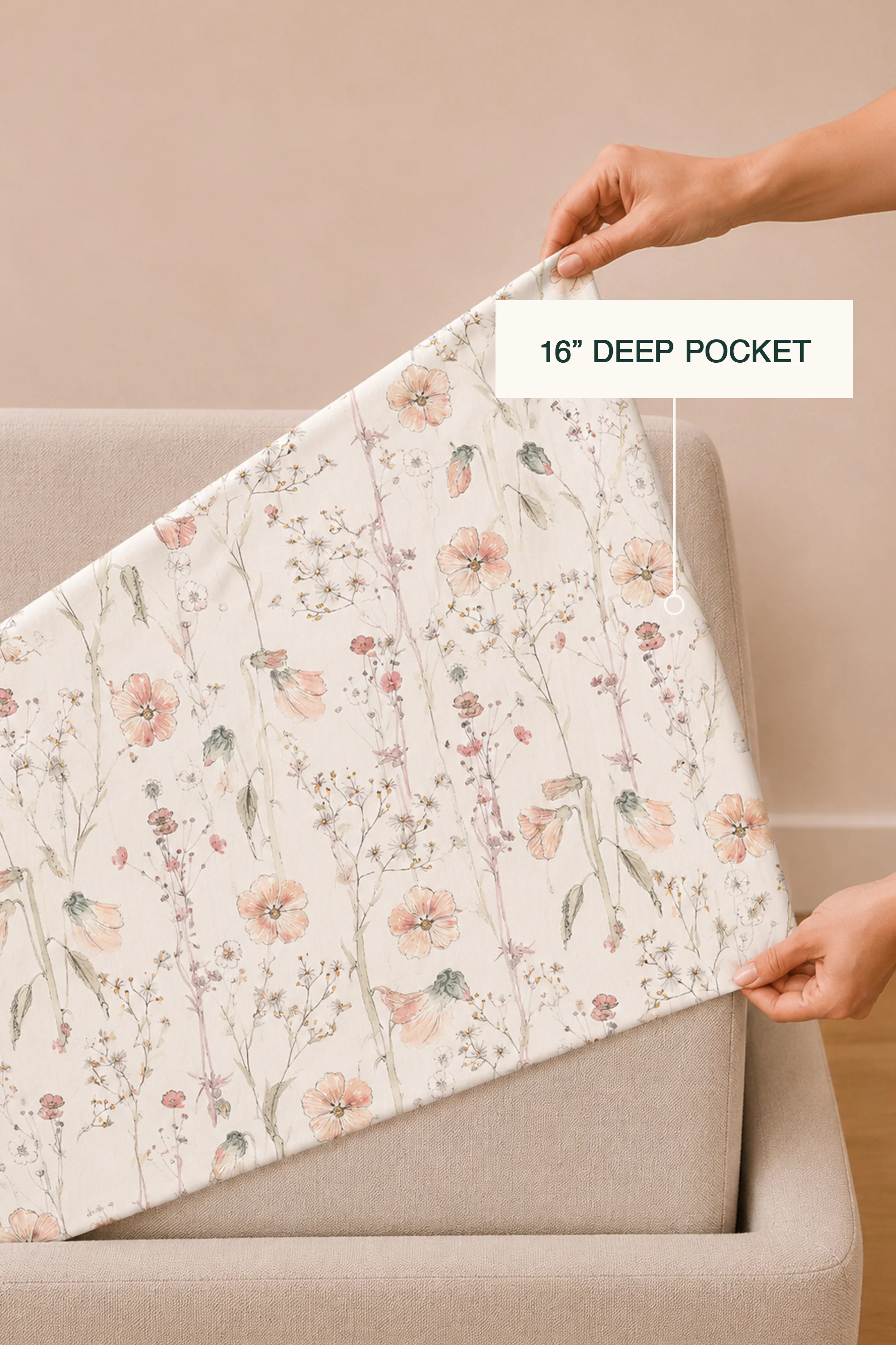 Oshibana Percale Bed Sheet Set - Image 8