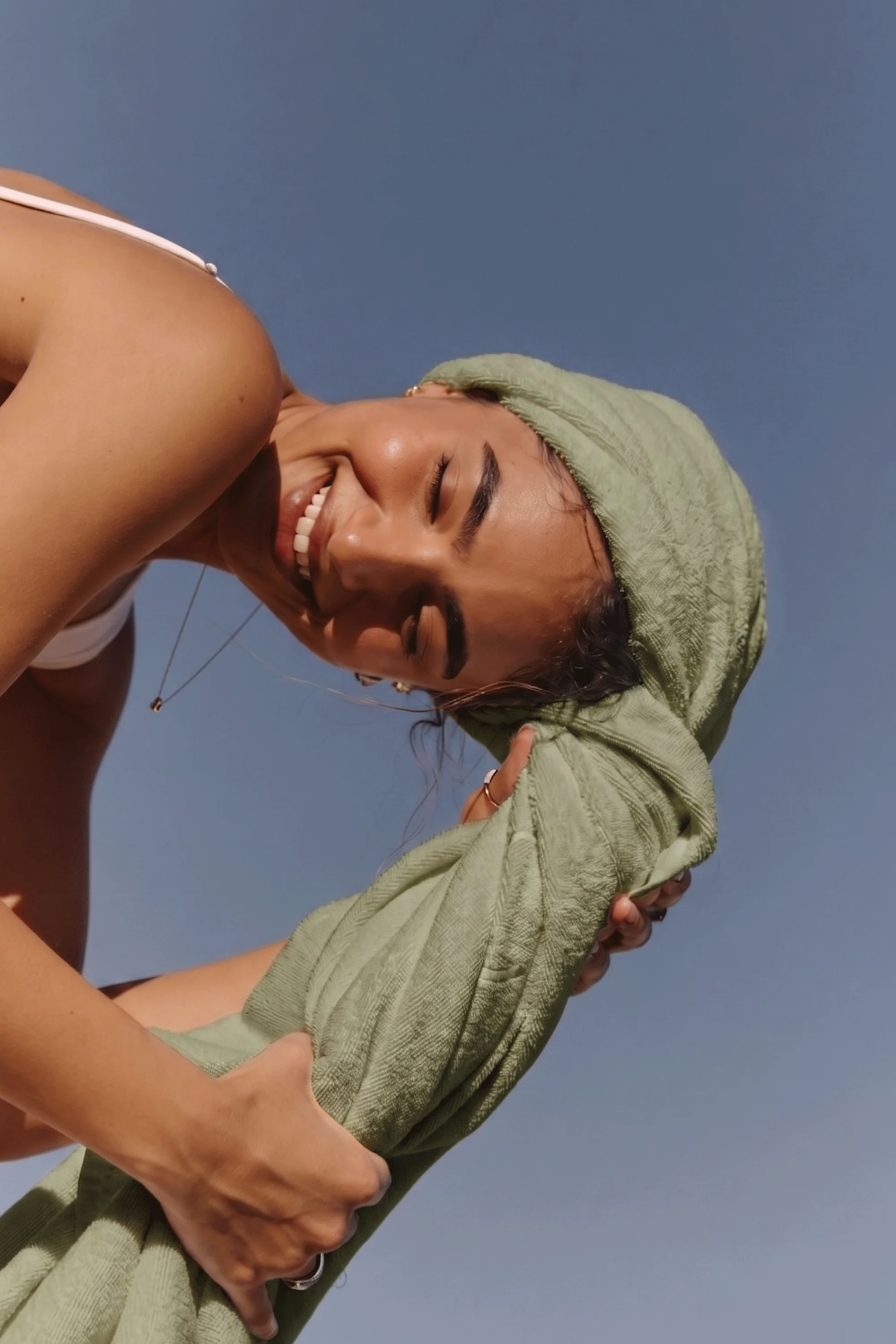 Sage Green Organic Towels - Image 3
