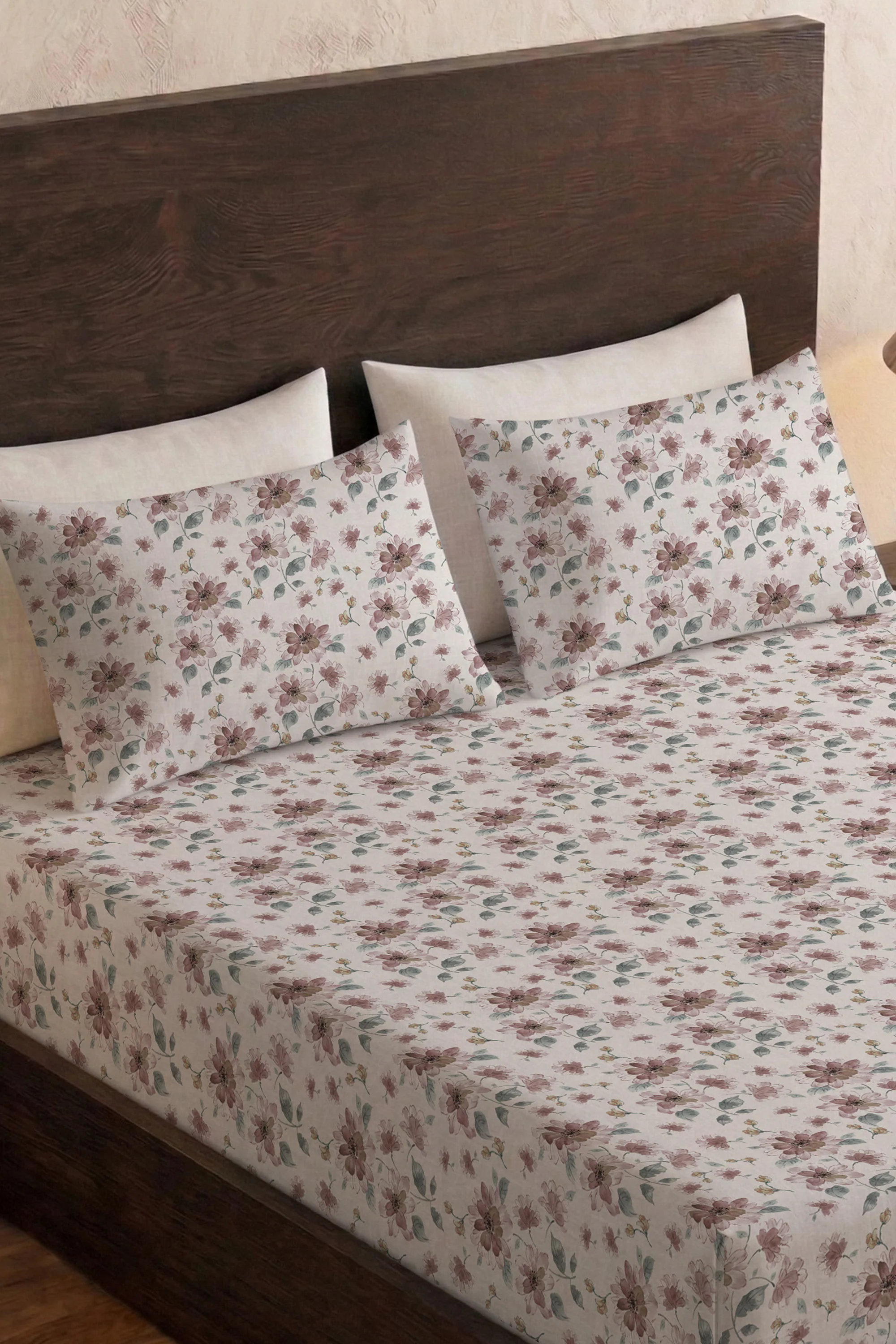 Sienna Orchid Percale Bed Sheet Set - Image 9