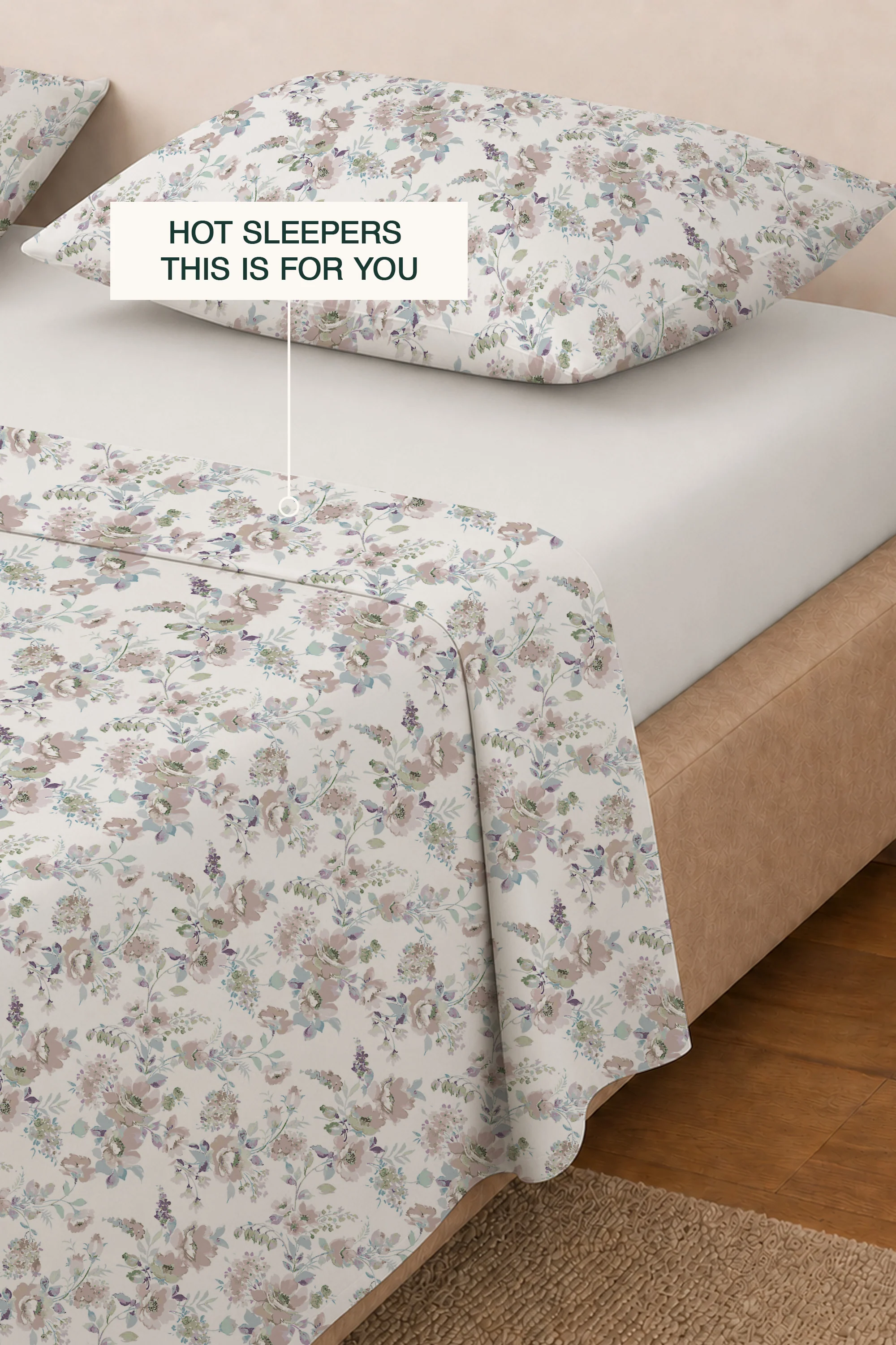 Soft Murmur Percale Bed Sheet Set - Image 2