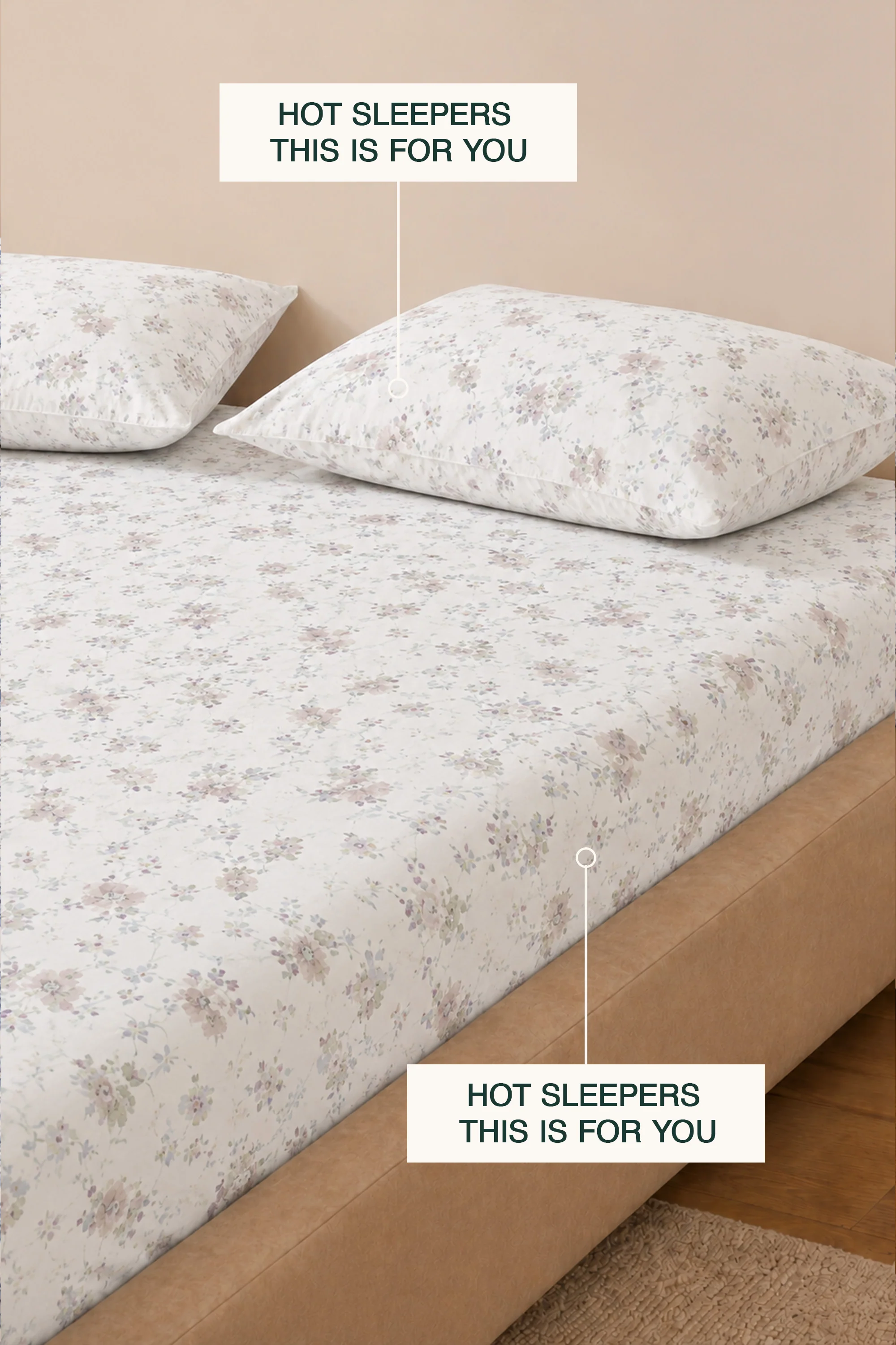 Soft Murmur Percale Bed Sheet Set - Image 6