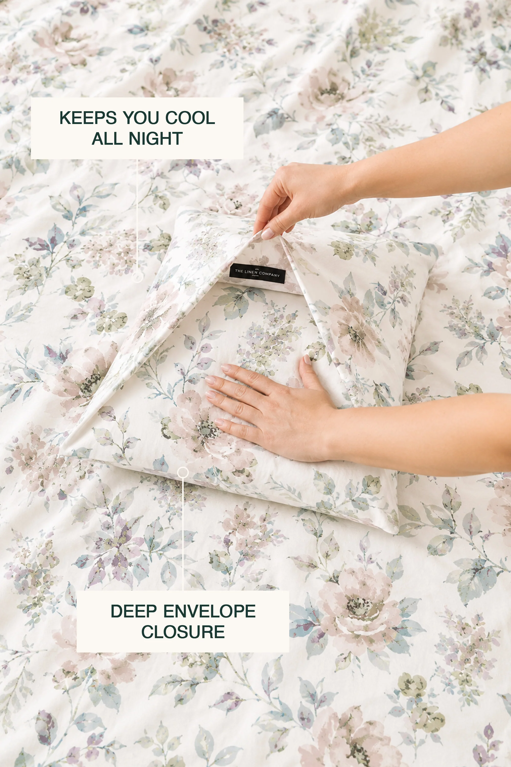 Soft Murmur Percale Duvet Cover set - Image 3