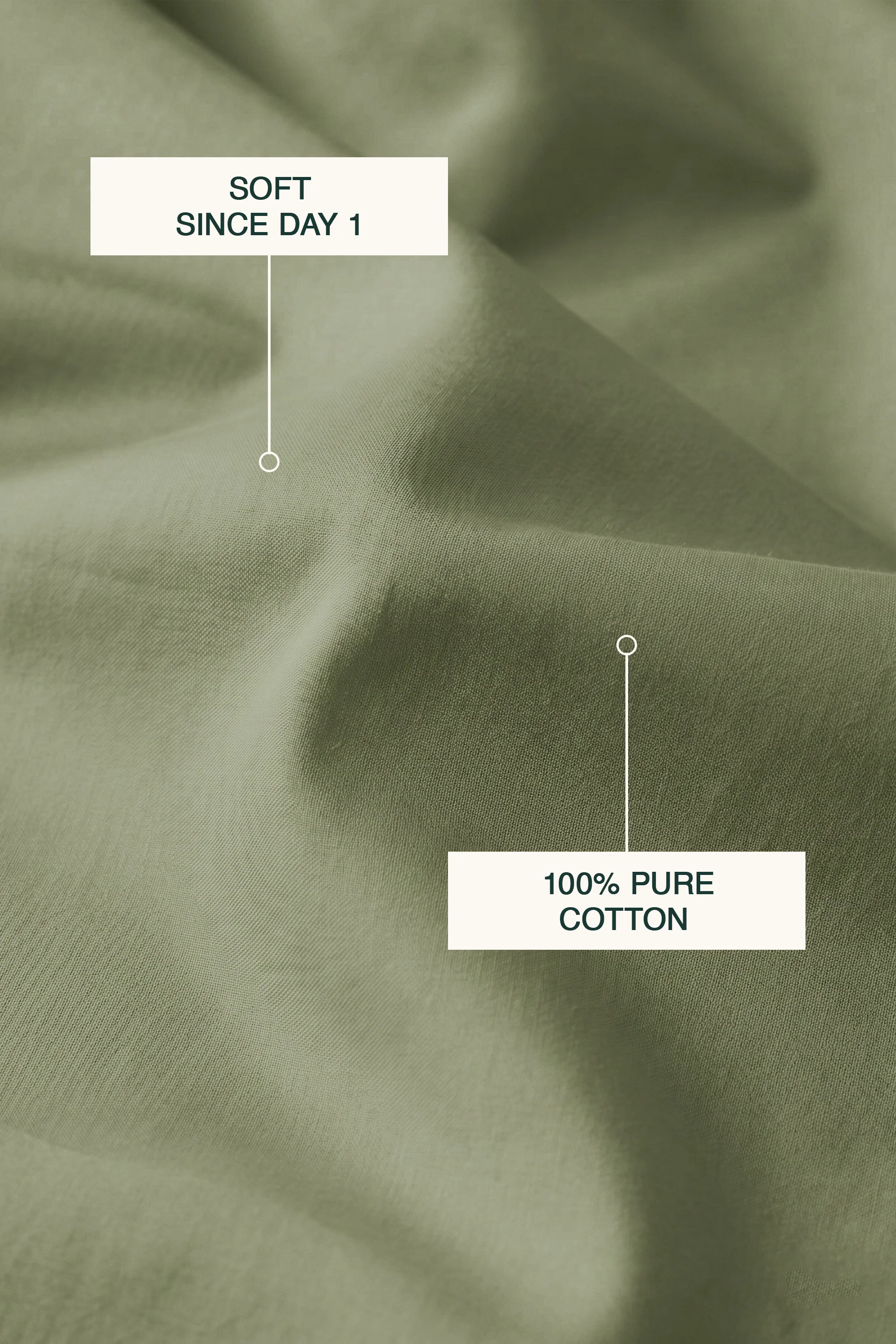 T200 Eucalyptus Green Bed Sheet Set - Image 4