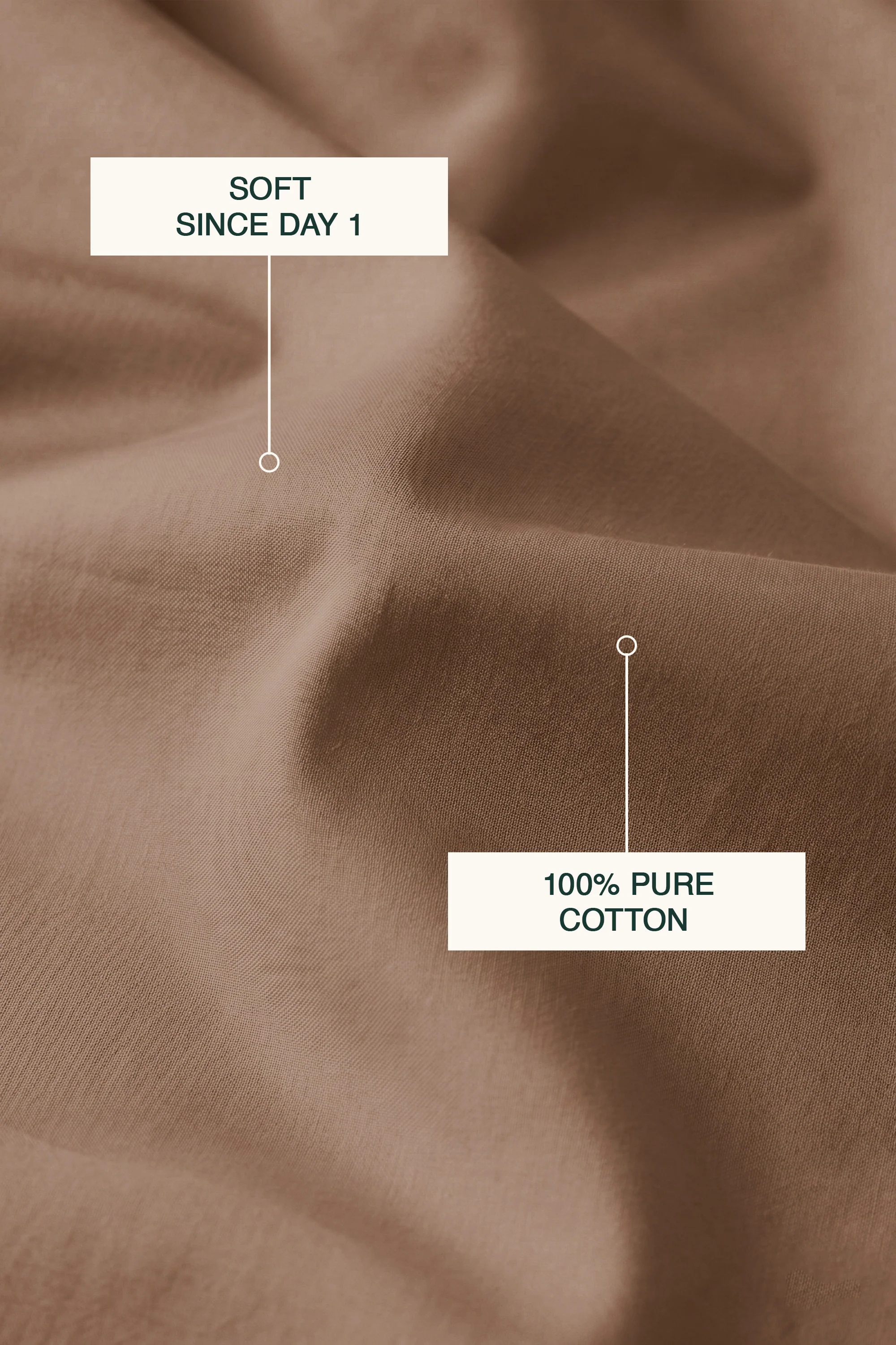 T200 Mocha Bed Sheet Set - Image 4