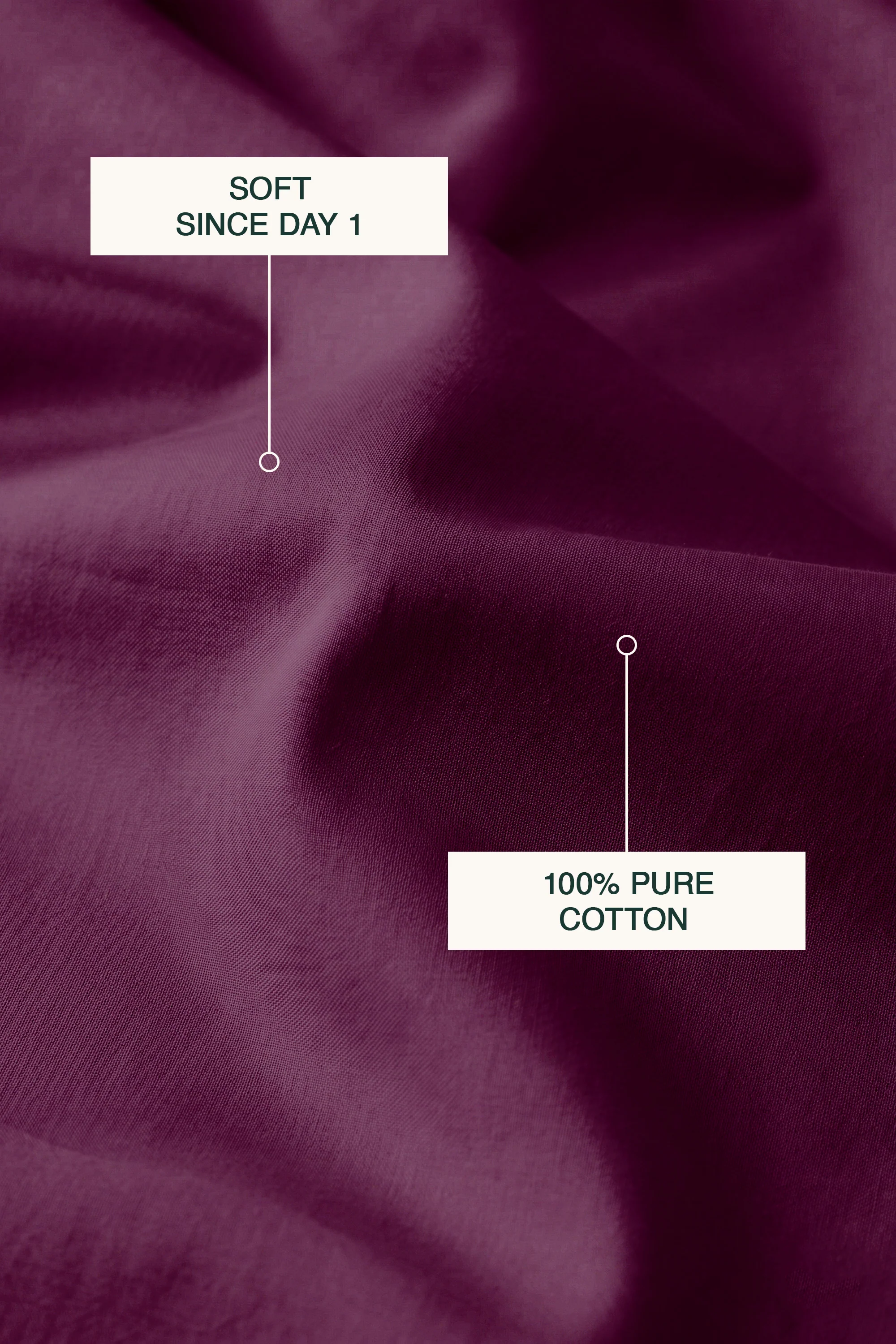 T200 Plum Bed Sheet Set - Image 4