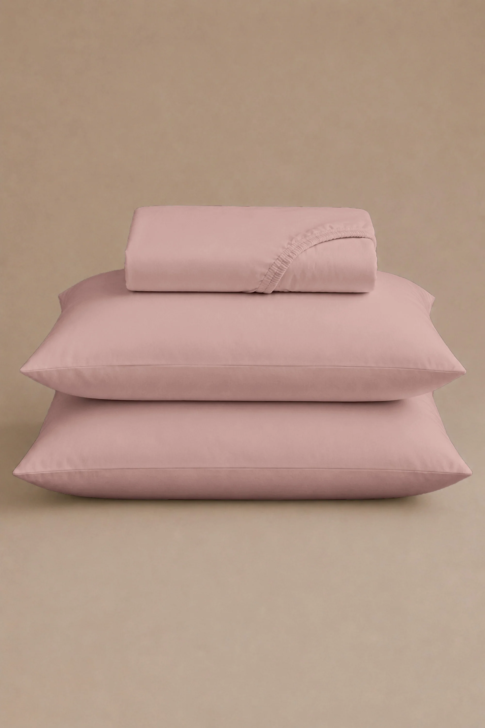 T200 Powder Pink Bed Sheet Set - Image 3