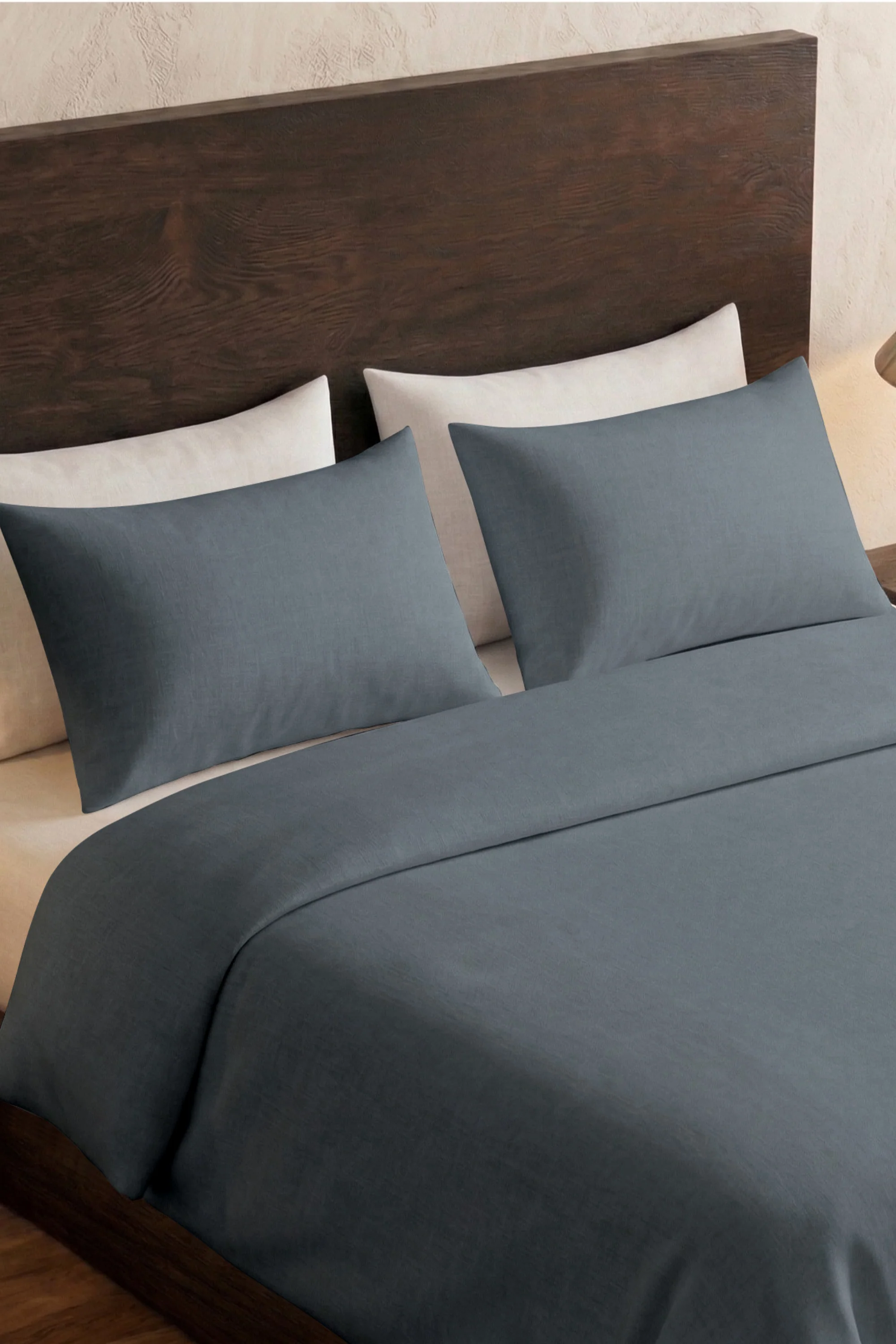 T200 Slate Blue Duvet Cover Set - Image 2
