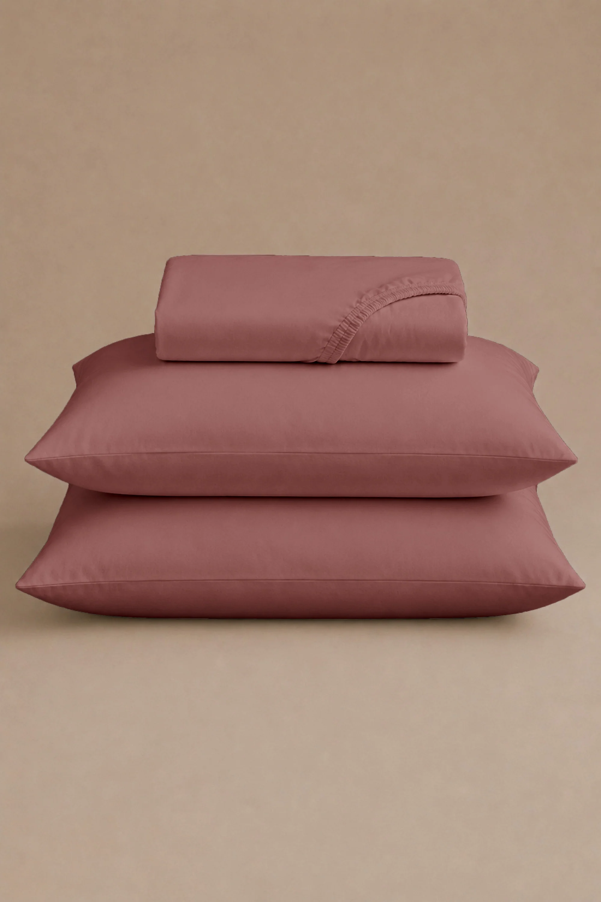 T300 Luxe Rose Pink Bed Sheet Set - Image 3