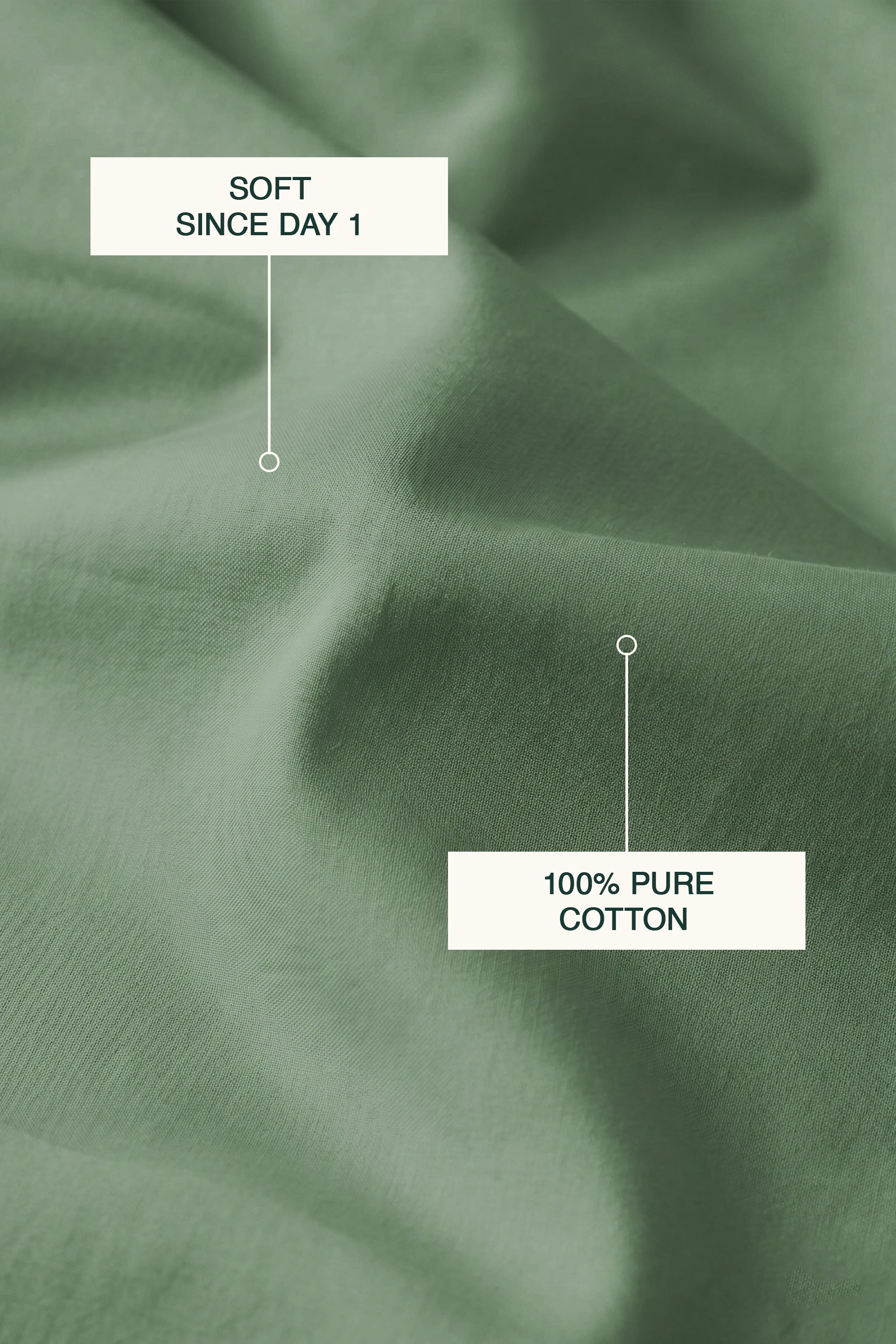 T300 Luxe Sage Green Bed Sheet Set - Image 3