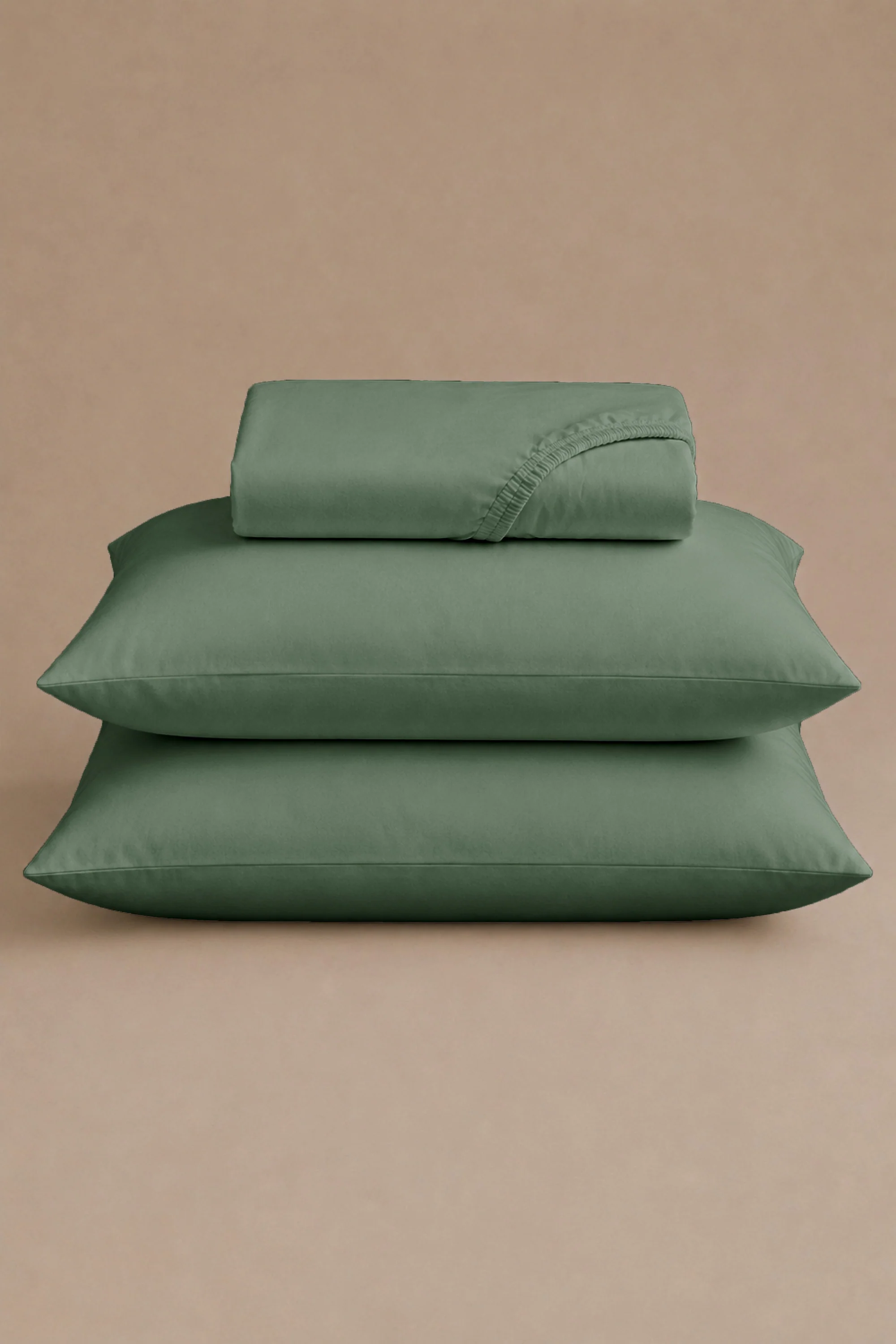 T300 Luxe Sage Green Bed Sheet Set - Image 5