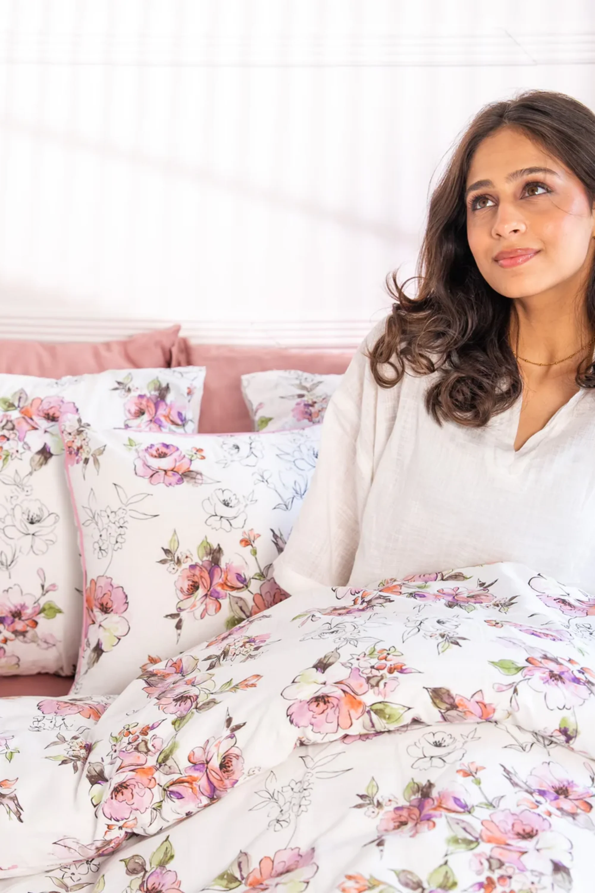 Victorian Rose Sateen Cushion Cover - Image 3