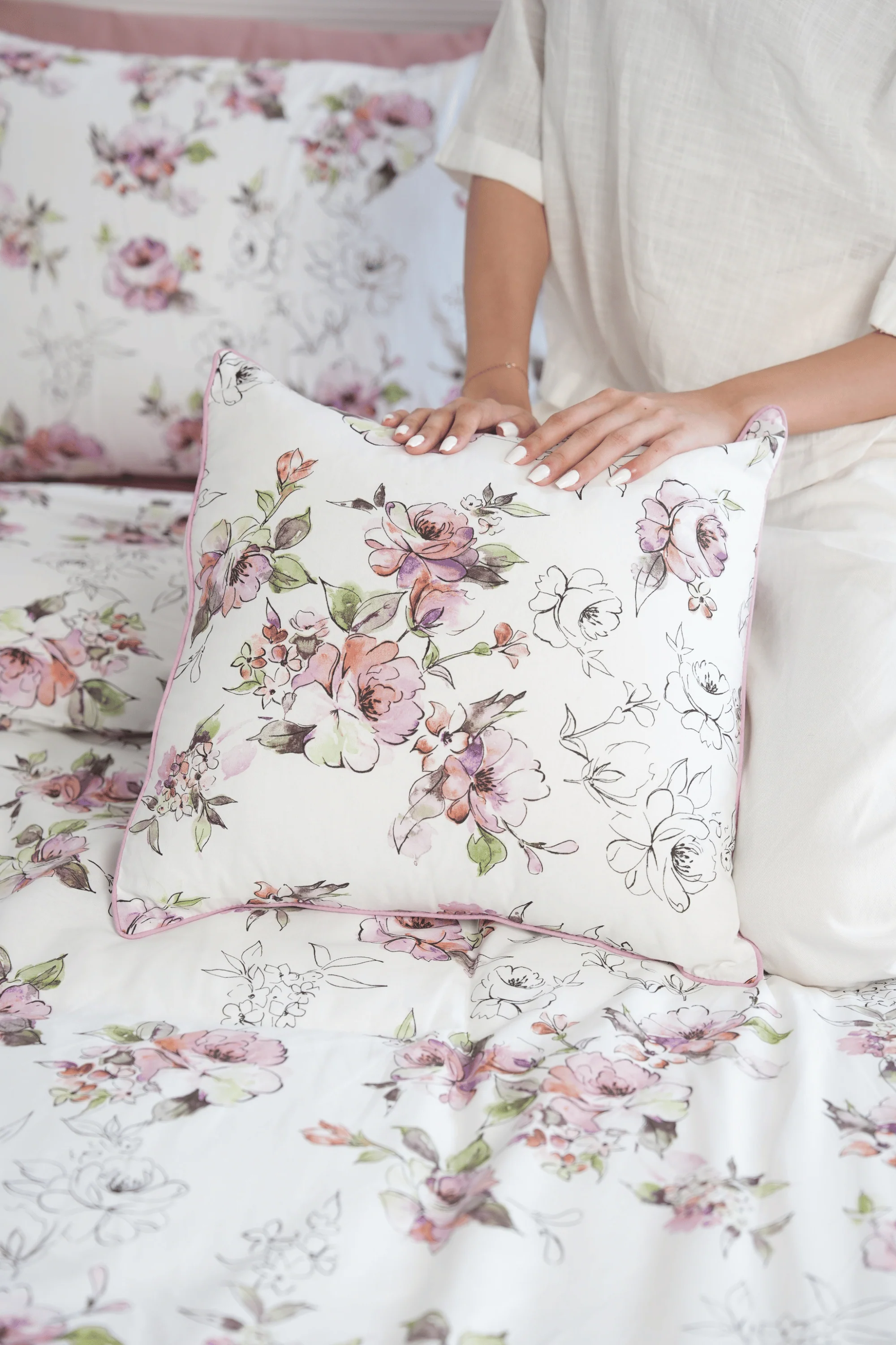 Victorian Rose Sateen Cushion Cover - Image 9
