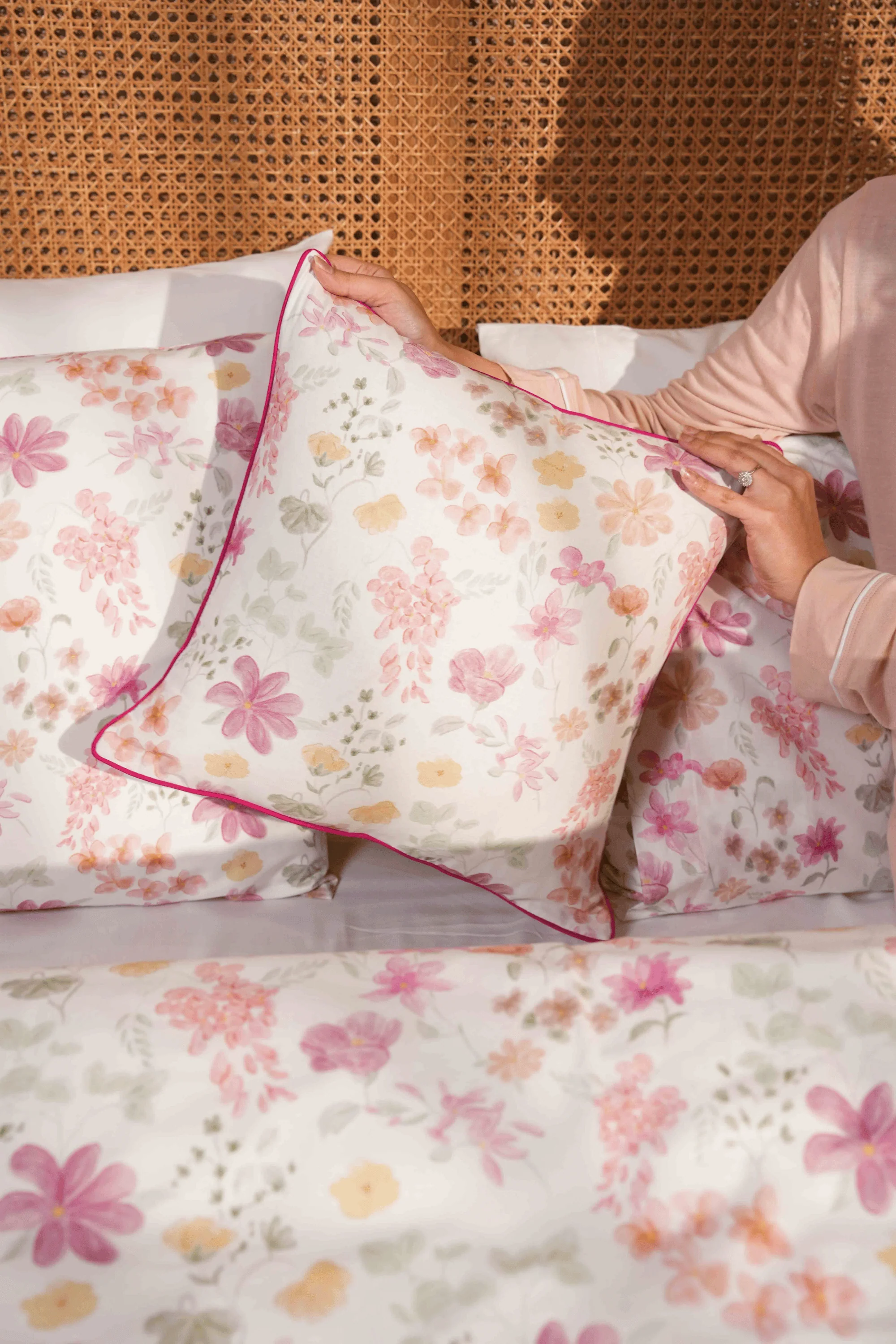 Wisteria Field Percale Bed Sheet Set - Image 13