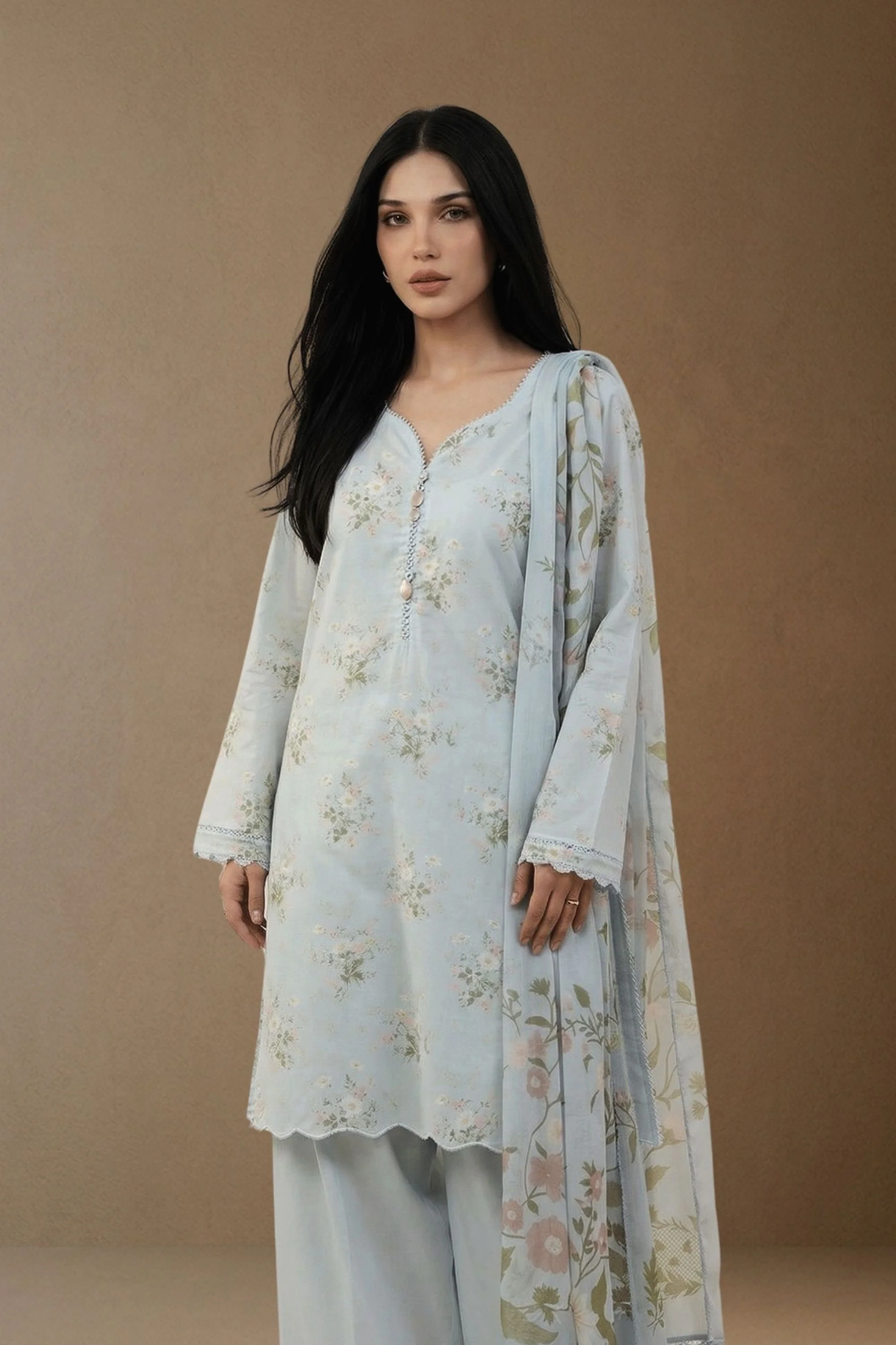 Zephyr - Printed Lawn Suit - Image 4